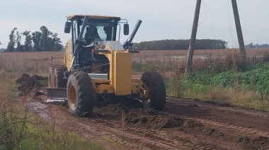 El Municipio continúa ejecutando obras en caminos rurales del Partido
