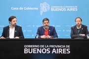 Ministros bonaerenses brindaron una conferencia con anuncios de gobierno