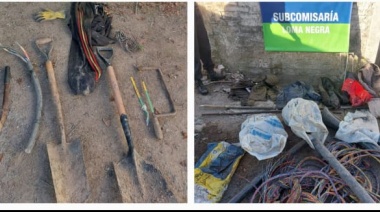 Encontraron 200 kilos de cables e investigan su procedencia