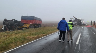 Murió un olavarriense en un choque entre una combi y un camión en la ruta 226