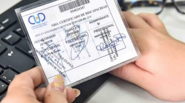 El municipio prorrogó el vencimiento de los Certificados Únicos de Discapacidad