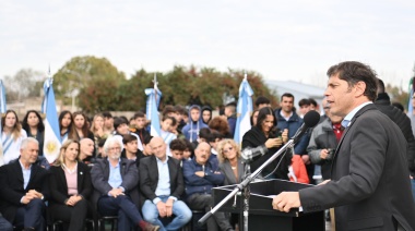 Kicillof y Torres inauguraron los talleres de la Escuela Técnica N°1 de Laprida