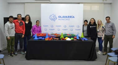 El Municipio hizo entrega de material deportivos a gimnasios locales que participaron del Muni Gym