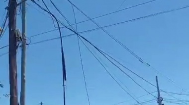 Una zona de la ciudad sin luz por daños en el tendido eléctrico