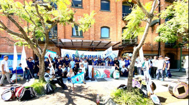 Trabajadoras y trabajadores de Camuzzi Gas movilizan a Buenos Aires