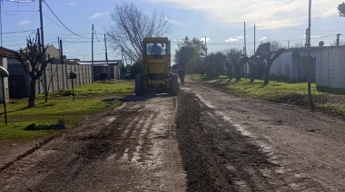 El Municipio desplegó trabajos de mejora y mantenimiento vial en distintos puntos de Hinojo