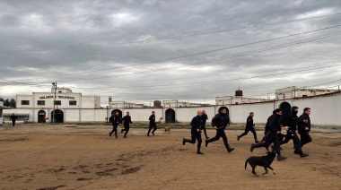 Simulacro de incendio en la cárcel de máxima seguridad de Sierra Chica