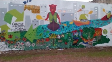Vandalizaron el eco-mural de Remada Verde
