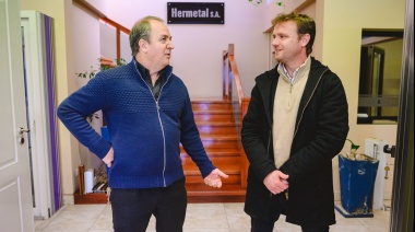 Wesner recorrió las instalaciones de la empresa Hermetal