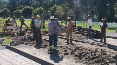 Se llevaron adelante tareas de mantenimiento vial en Loma Negra