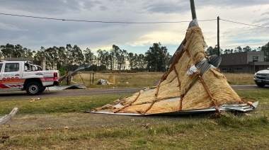 Un fuerte temporal azotó a la ciudad este domingo