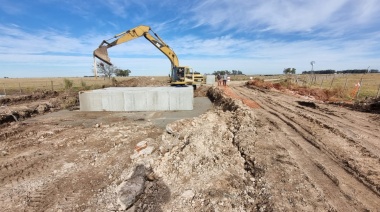 El Municipio de Olavarría lleva adelante importantes obras hidráulicas en la zona rural