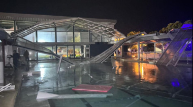 Violento temporal en el centro bonaerense: lluvias, rayos y techos volados