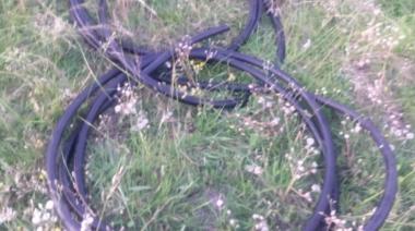 Hallaron 13 metros de cable telefónico