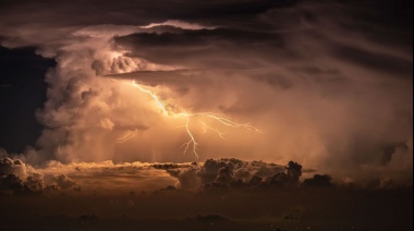 Alerta amarilla por tormentas fuertes en toda la provincia