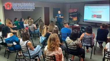 Se desarrolló una clase de RCP en el cuartel de Bomberos Voluntarios