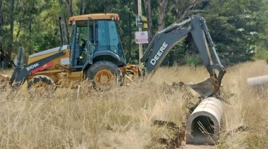 Se colocaron alcantarillas en la localidad de Kochi Tué