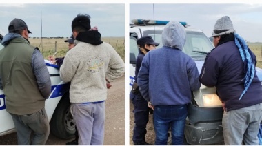 Sorprenden a cuatro cazadores furtivos dentro de un campo