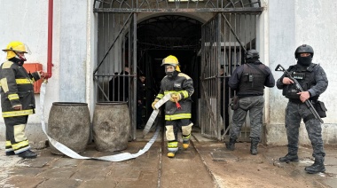 En la Unidad 2 se realizó un simulacro de lucha contra incendios