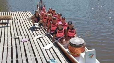 Sueño cumplido: Ola Rosa estrenó su Bote Dragón