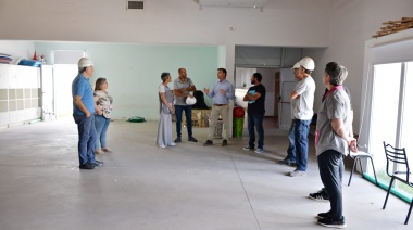 Wesner recorrió el inicio de obras en el Jardín de Infantes Nº 930