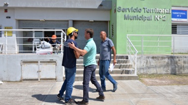 Maximiliano Wesner visitó los trabajos que se realizan en el Servicio Territorial N° 2