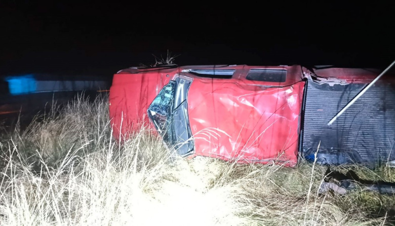 Un olavarriense fue hospitalizado tras protagonizar un vuelco en Ruta 226