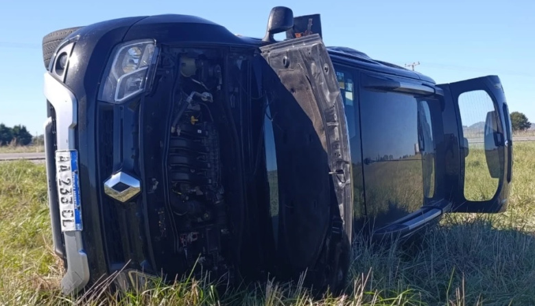 Un olavarriense herido en vuelco sobre la ruta 226