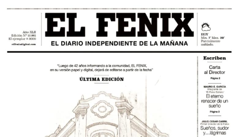 El diario El Fénix de Benito Juárez deja de editarse en papel