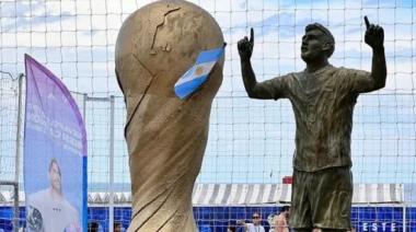 La primera estatua de Lionel Messi en el mundo se encuentra en Mar del Plata