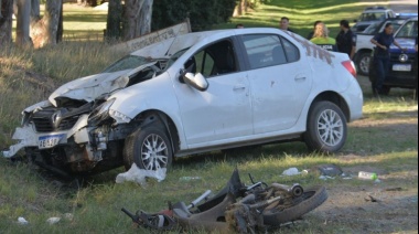 Accidente fatal: murió un joven azuleño y su acompañante resultó gravemente herida