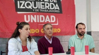 Néstor Pitrola en su paso por Olavarría: "Queremos que se vayan los políticos capitalistas"