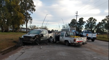 Heridos en un choque entre dos camionetas