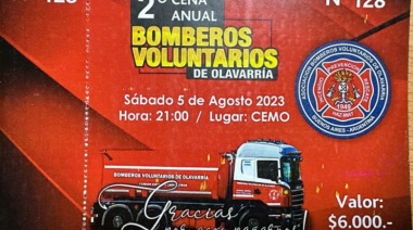 En agosto se hará la Cena y Fiesta Anual de Bomberos Voluntarios