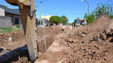 Liberación al servicio público de las cloacas en barrio Hipólito Yrigoyen