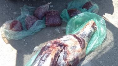 Secuestran 100 kilos de carne comprada por Facebook