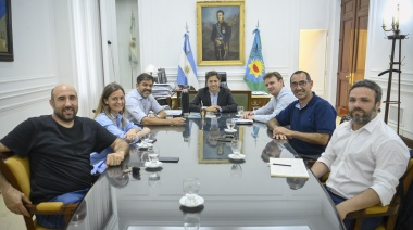 Kicillof se reunió con Maximiliano Wesner y el intendente electo de Azul