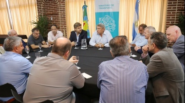 D'Onofrio mantuvo un encuentro con los representantes de las cámaras de transporte de la Provincia