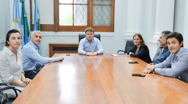 Maximiliano Wesner recibió a los directivos de la empresa Loma Negra