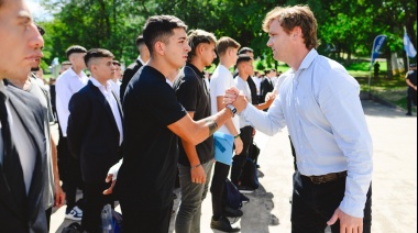 Wesner encabezó el acto de inicio de clases en la Escuela de Policía Juan Vucetich