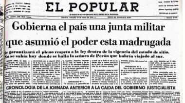 El Municipio difundió las tapas del diario EL POPULAR durante la última dictadura cívico militar