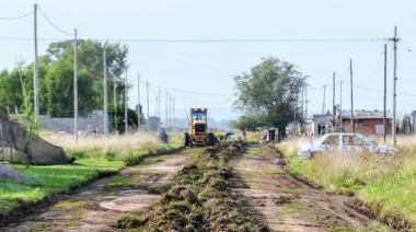 Apertura de calle en el barrio Villa Mailén