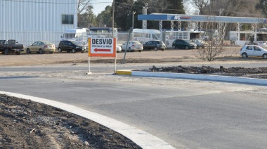 Desde el Municipio se solicita circular con precaución por la Avenida Eva Perón