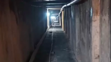 Descubrieron un túnel de casi 3 metros creado para robar un banco en San Isidro