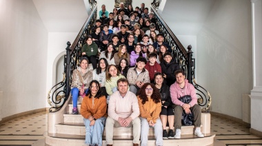 Estudiantes de Mendoza visitaron Olavarría y fueron recibidos por el intendente Wesner
