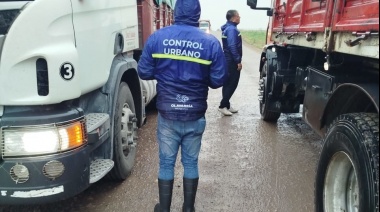 Controles a transportes de carga en distintos puntos del Partido