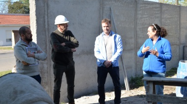 El Intendente Wesner recorrió el avance de obra del CEC N° 801