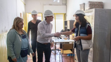 El intendente Wesner recorrió el inicio de las obras en el Jardín de Infantes Nº 912