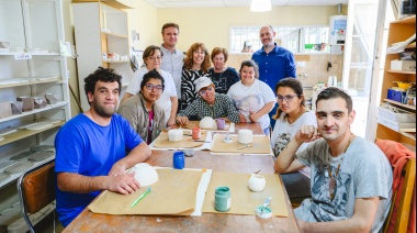 El Intendente Wesner recorrió la sede del Taller Protegido “Juntos por Vos”