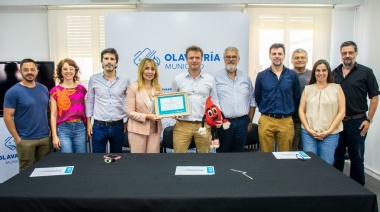 El intendente firmó un convenio de colaboración con CUCAIBA que consagró a Olavarría como “Municipio Donante”